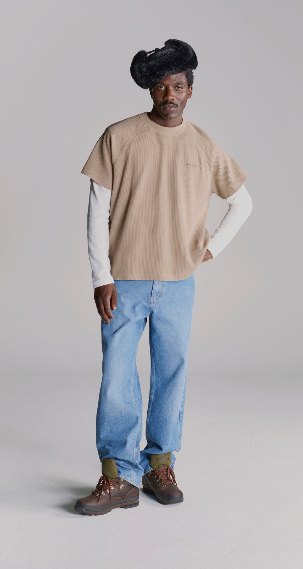 WAFFLE BOXY SS T-SHIRT