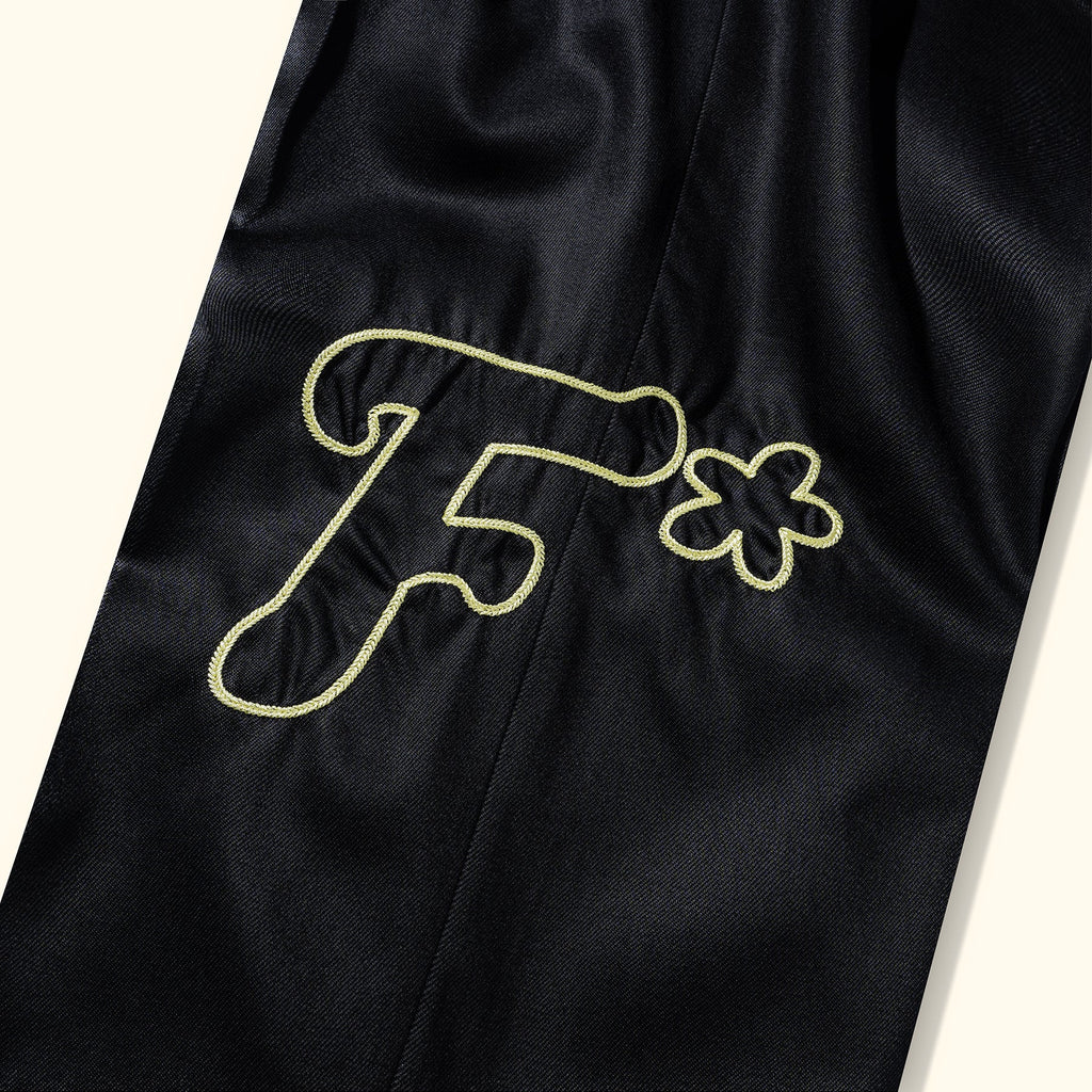 CHAINSTITCH PLEATED TROUSERS