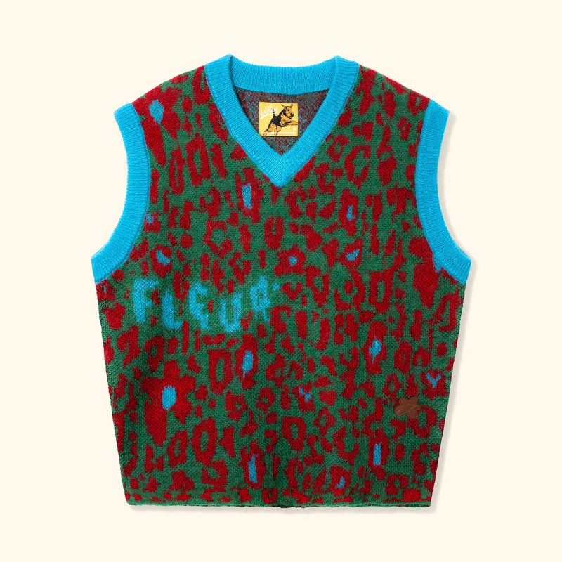 FLEUR CAMO SWEATER VEST