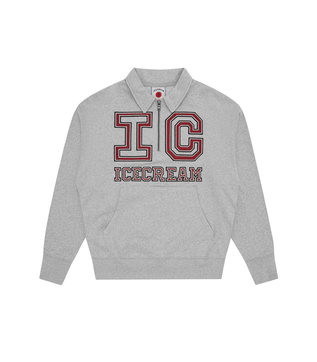 COLLEGIATE QUARTER ZIP SWEATSHIRT