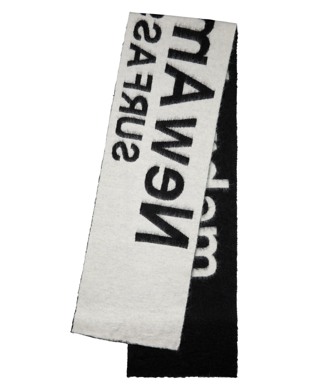 FUZZY NAME SCARF