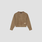 FLUFFY SCRIPT LOGO KNIT