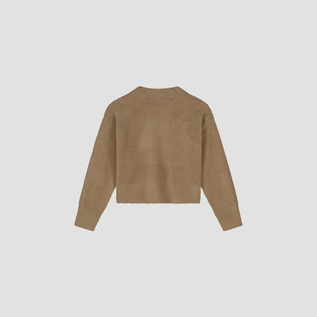 FLUFFY SCRIPT LOGO KNIT