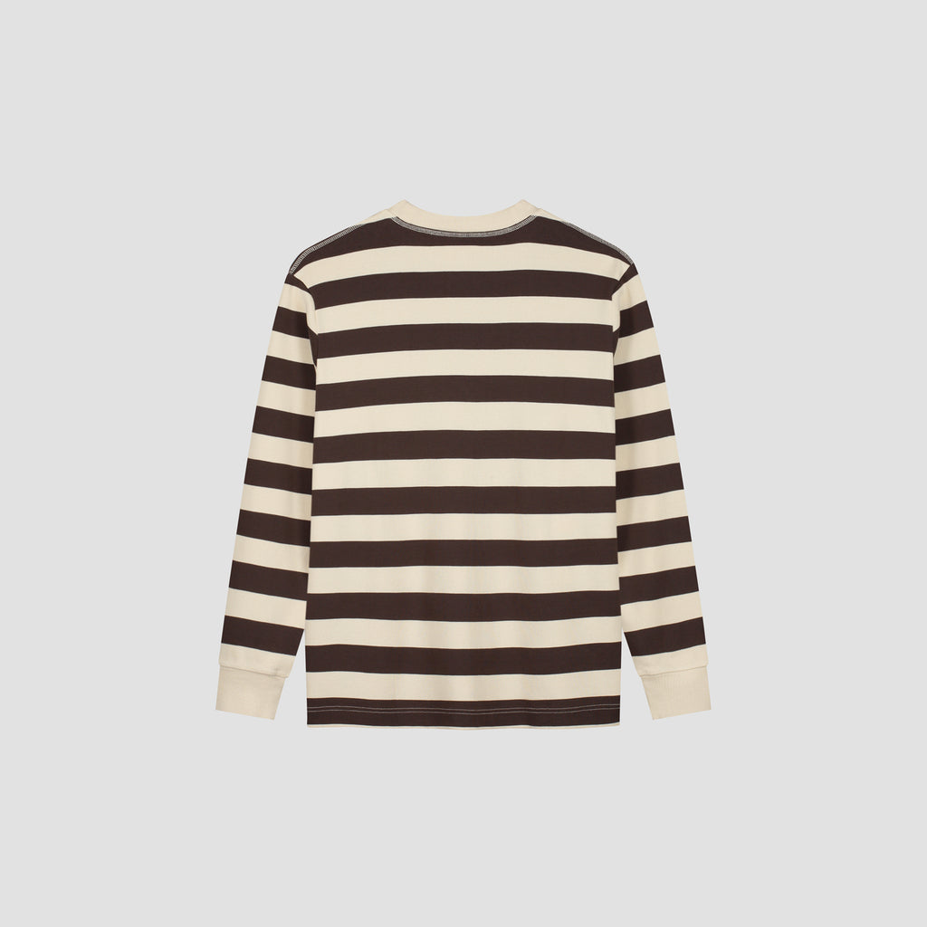 STRIPED RIB CREWNECK