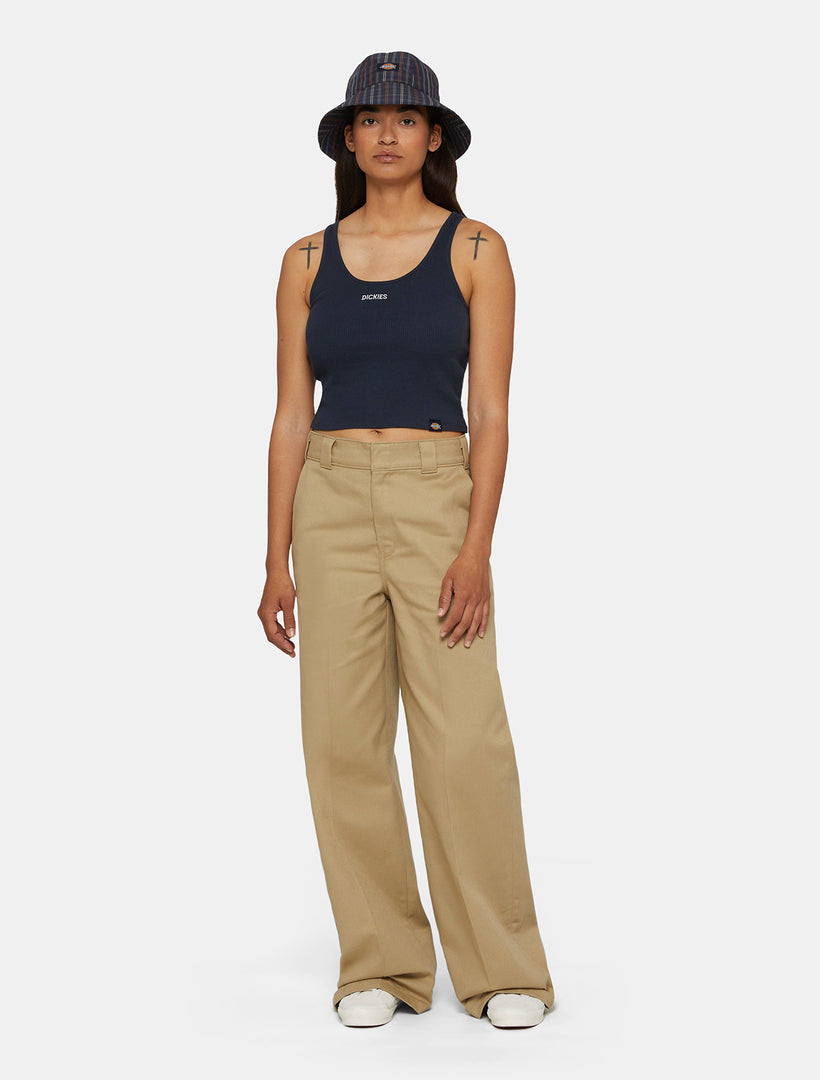WIDE LEG WORK PANT W