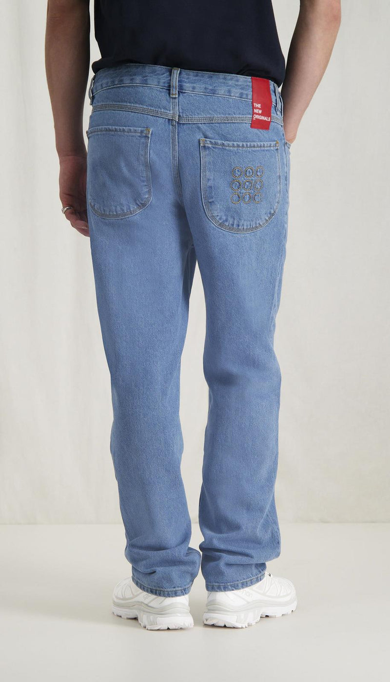 9-DOTS RELAXED JEANS