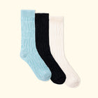 LE FLEUR* X GOLDTOE CABLE KNIT SOCKS