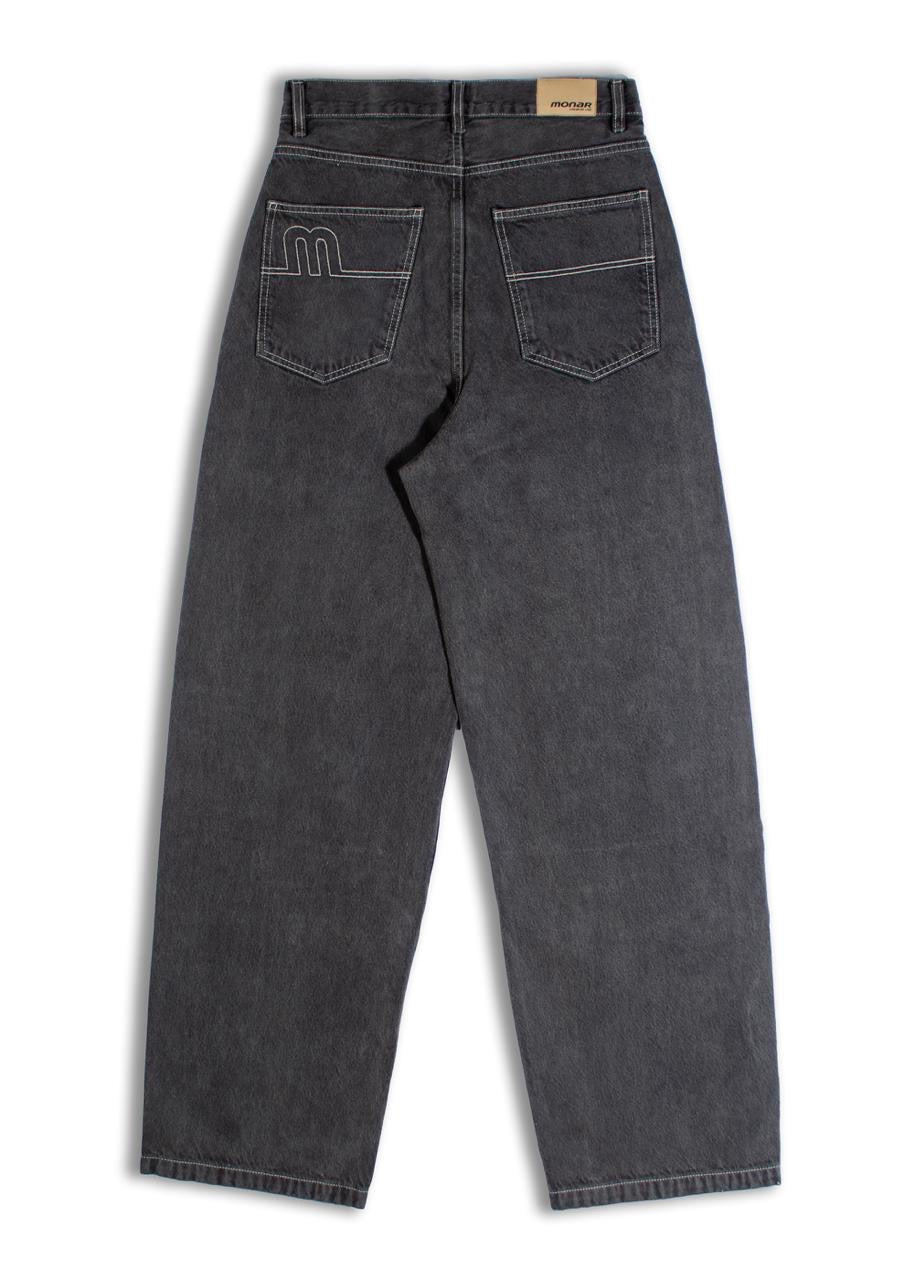001 WASHED BLACK UNISEX JEANS