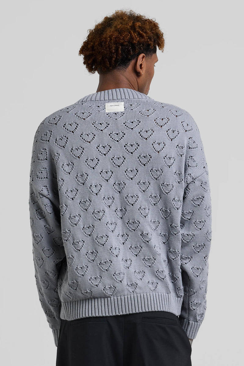 HEART PATTERN KNIT