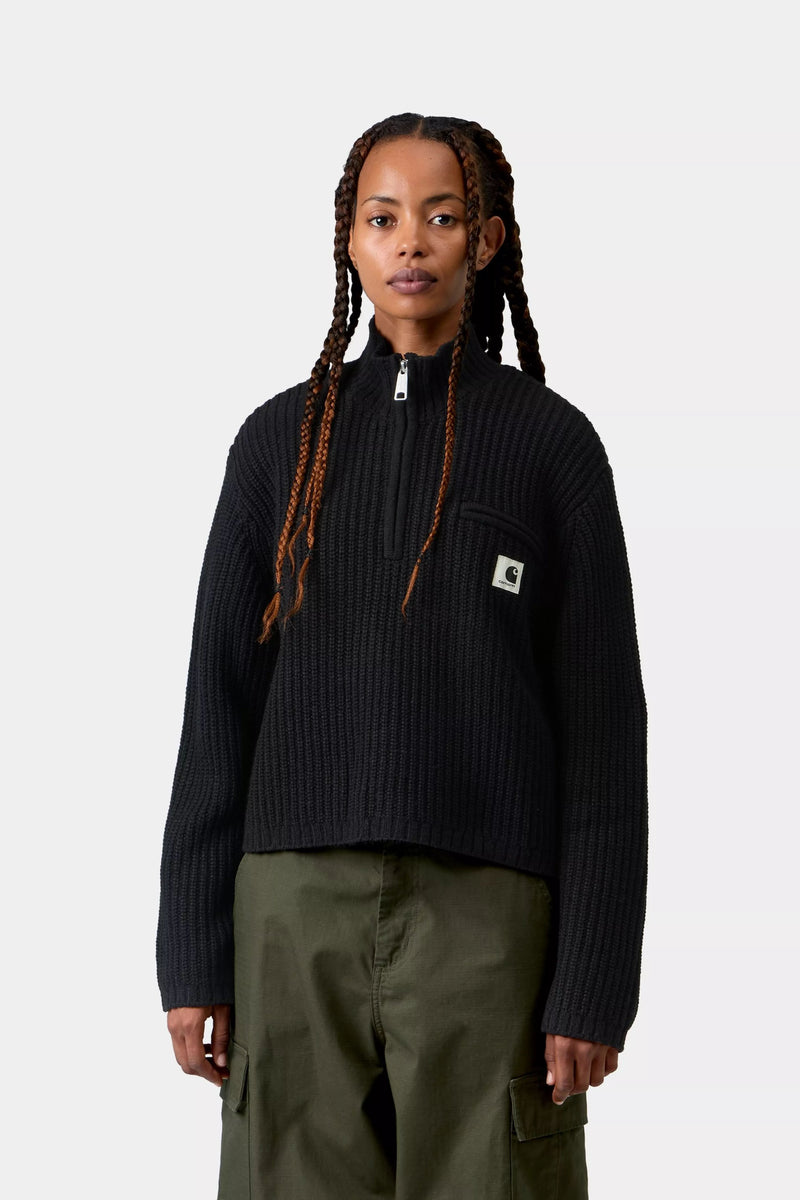 DETROIT HALF ZIP SWEATER