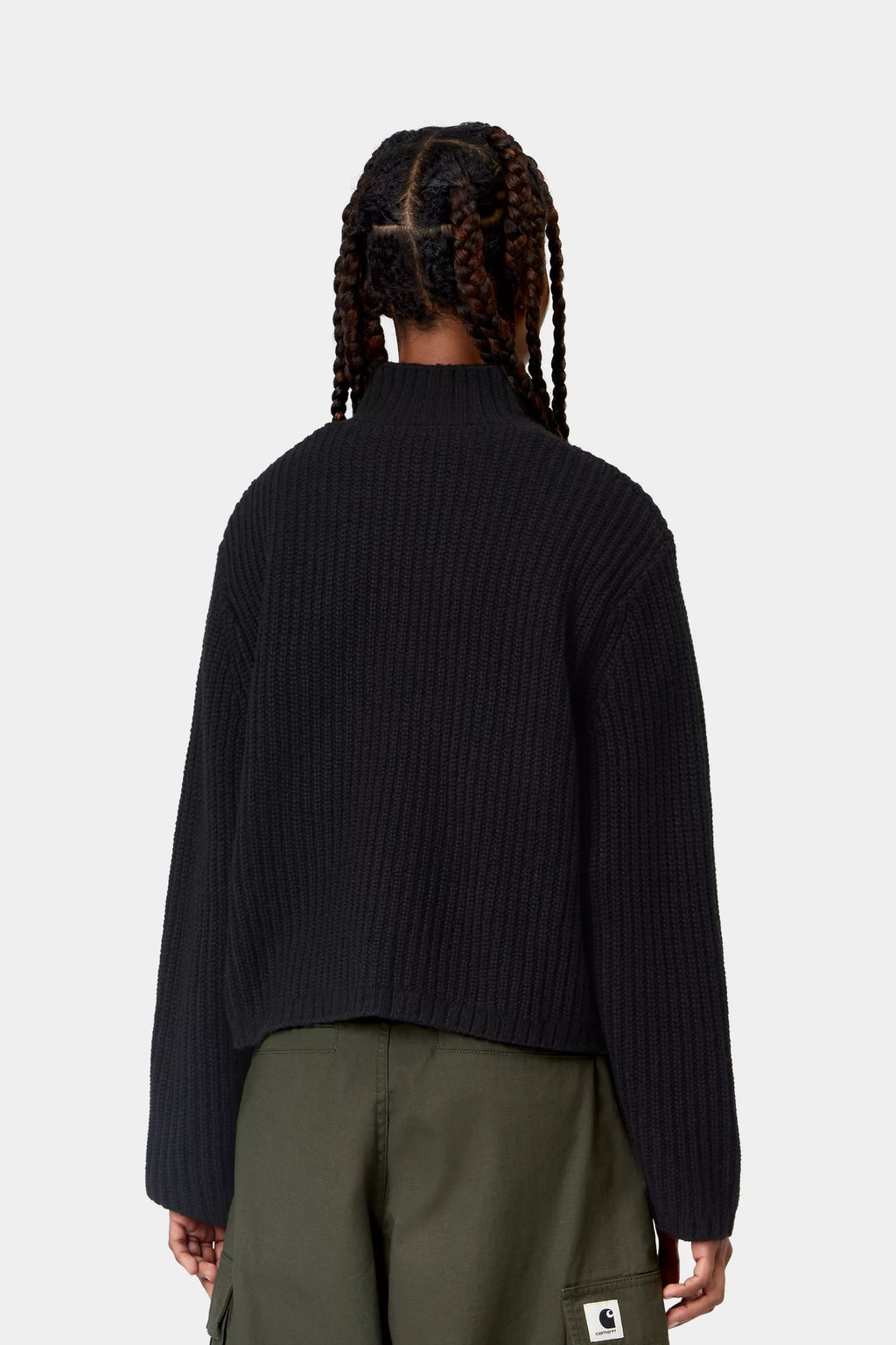 DETROIT HALF ZIP SWEATER