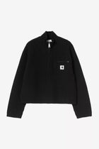 DETROIT HALF ZIP SWEATER