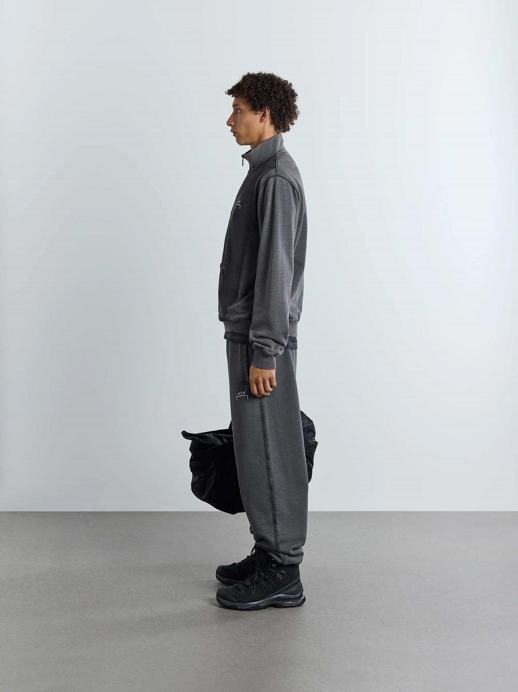 A-COLD-WALL* Leigh 1/4 zip onyx