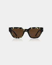 A. KJAERBEDE Kaws black yellow sunglasses