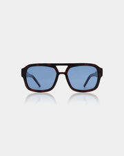 A. KJAERBEDE Kaya demi tortoise blue lens sunglasses