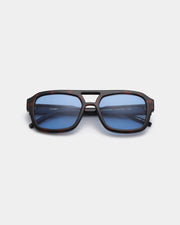 A. KJAERBEDE Kaya demi tortoise blue lens sunglasses
