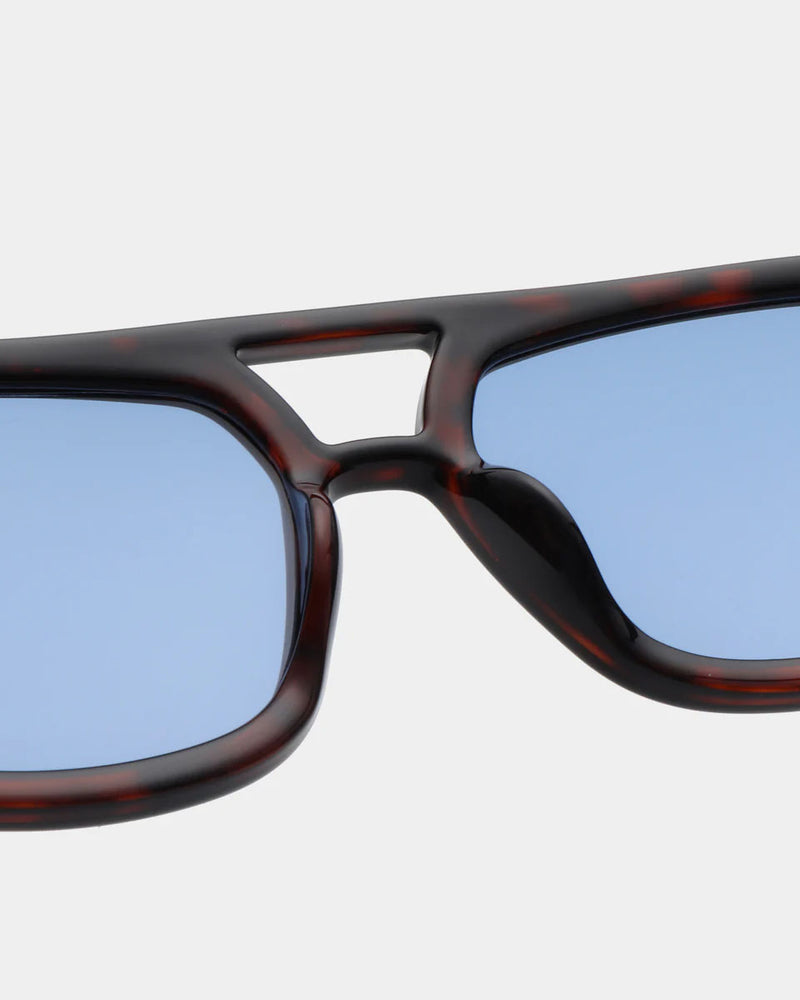 A. KJAERBEDE Kaya demi tortoise blue lens sunglasses