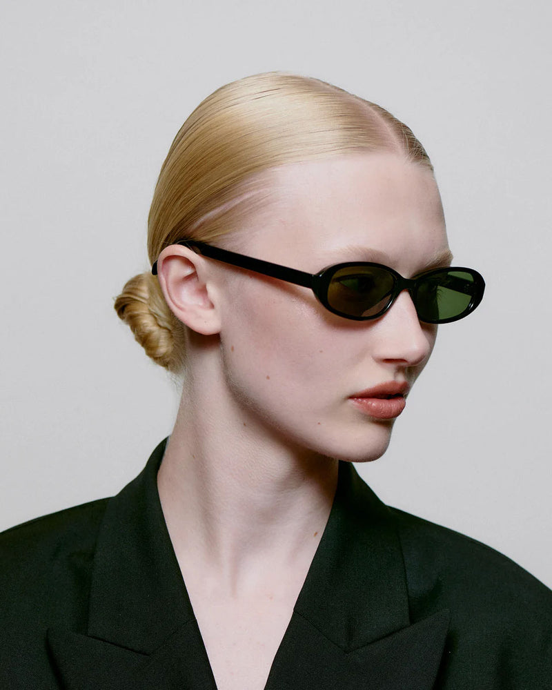 A. KJAERBEDE Macy black sunglasses