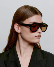 A. KJAERBEDE Rio black sunglasses