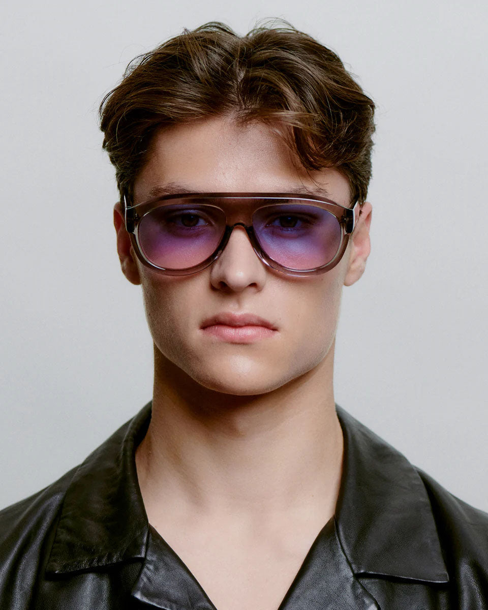 A. KJAERBEDE Rio grey transparent sunglasses