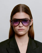 A. KJAERBEDE Rio grey transparent sunglasses