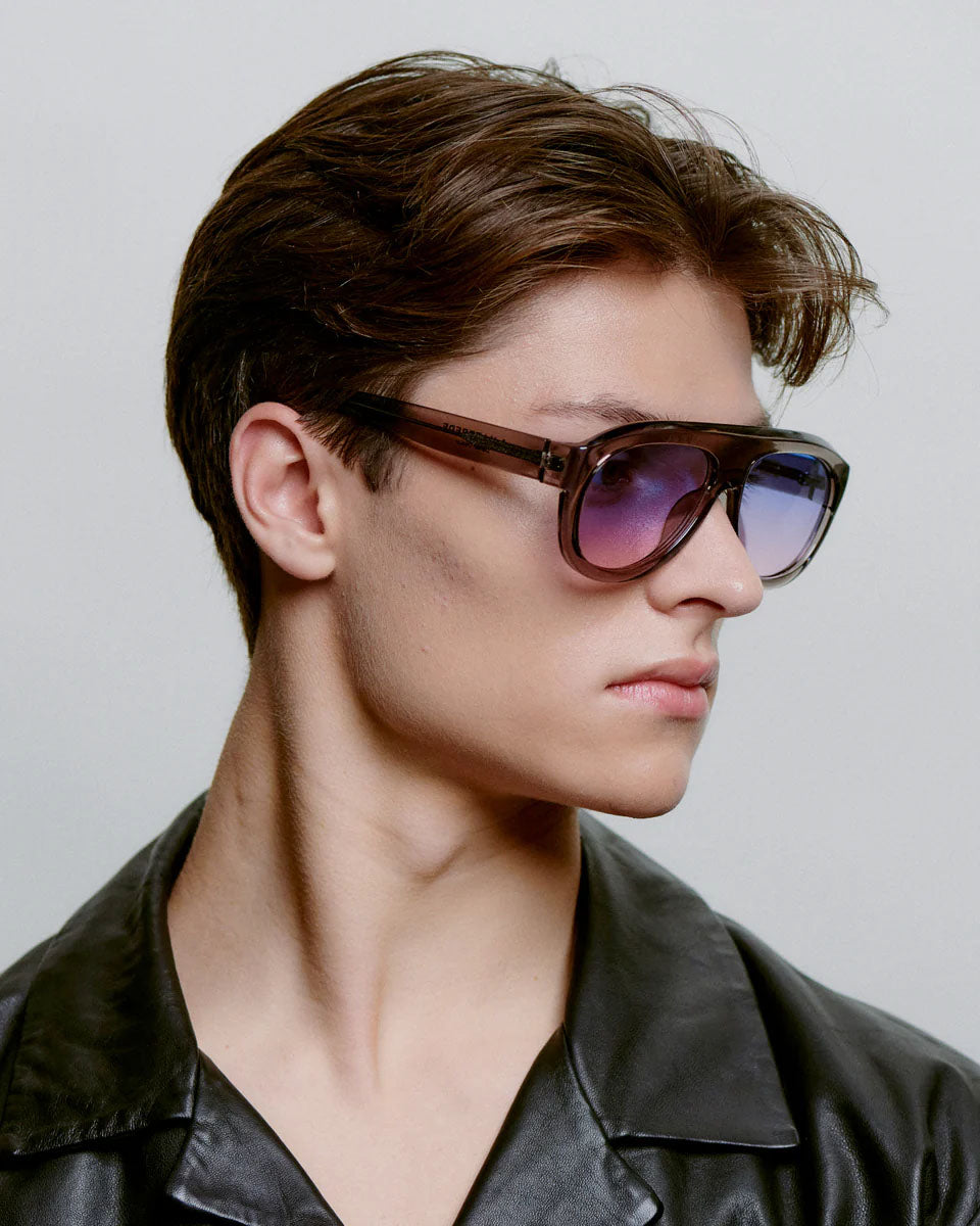 A. KJAERBEDE Rio grey transparent sunglasses