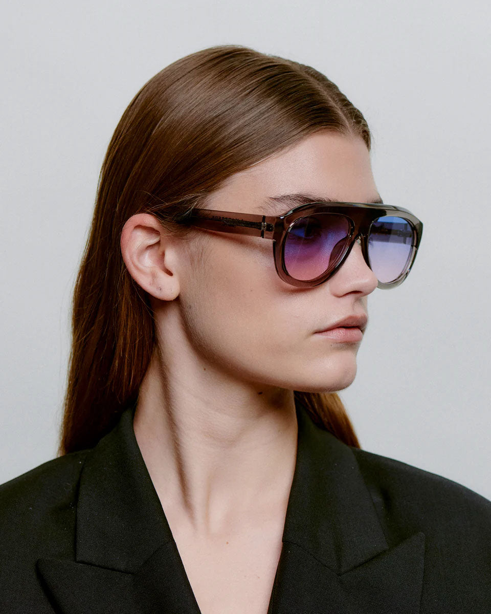 A. KJAERBEDE Rio grey transparent sunglasses