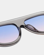 A. KJAERBEDE Rio grey transparent sunglasses