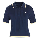 ADIDAS Cable knit Cali tee polo blue