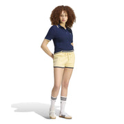 ADIDAS Cable knit Cali tee polo blue