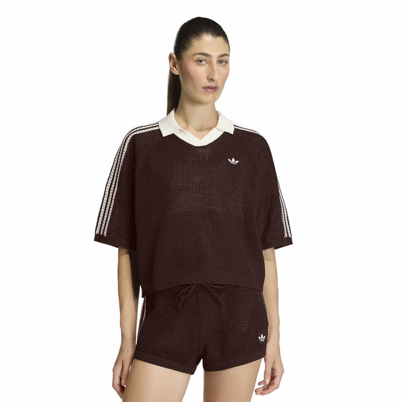 ADIDAS Crochet polo KE0198 brown