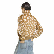 ADIDAS Faux fur animal print firebird jacket KT2142