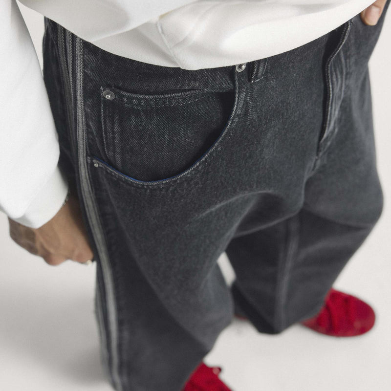 ADIDAS Firebird Adicolor denim pants black KD1497