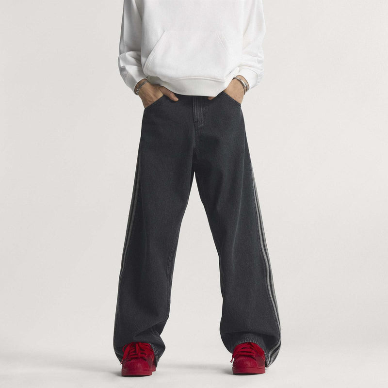 ADIDAS Firebird Adicolor denim pants black KD1497