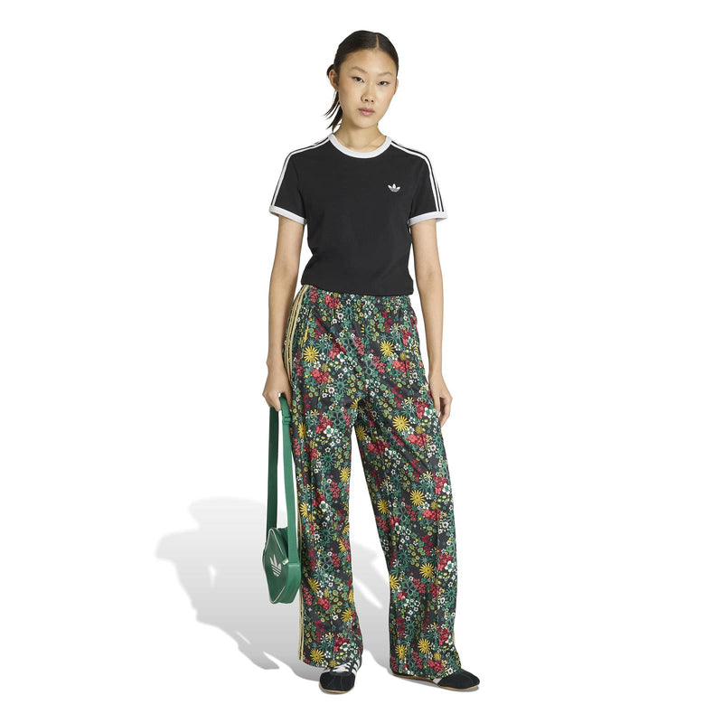ADIDAS Firebird loose trackpant green flower print