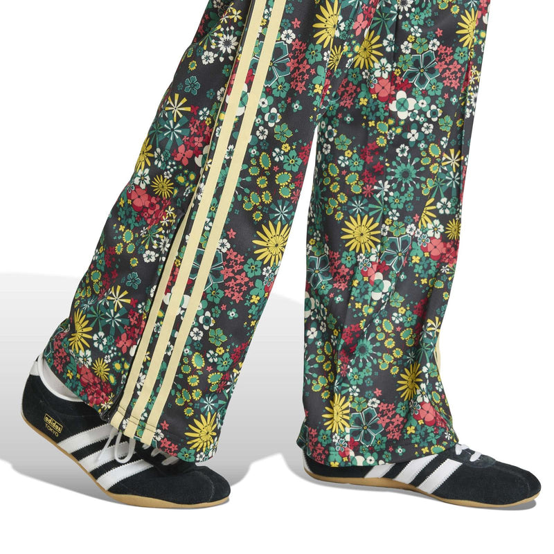 ADIDAS Firebird loose trackpant green flower print