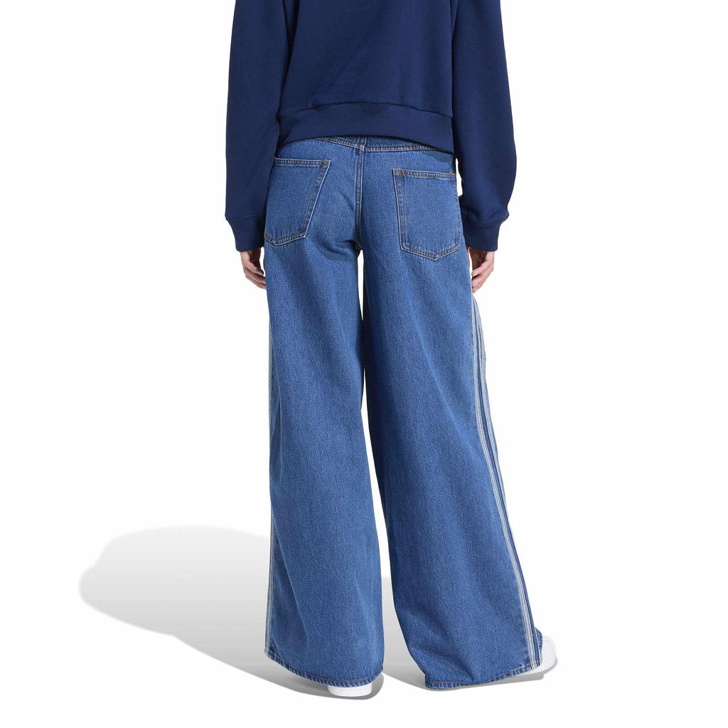 ADIDAS Firebird oversized denim pant blue