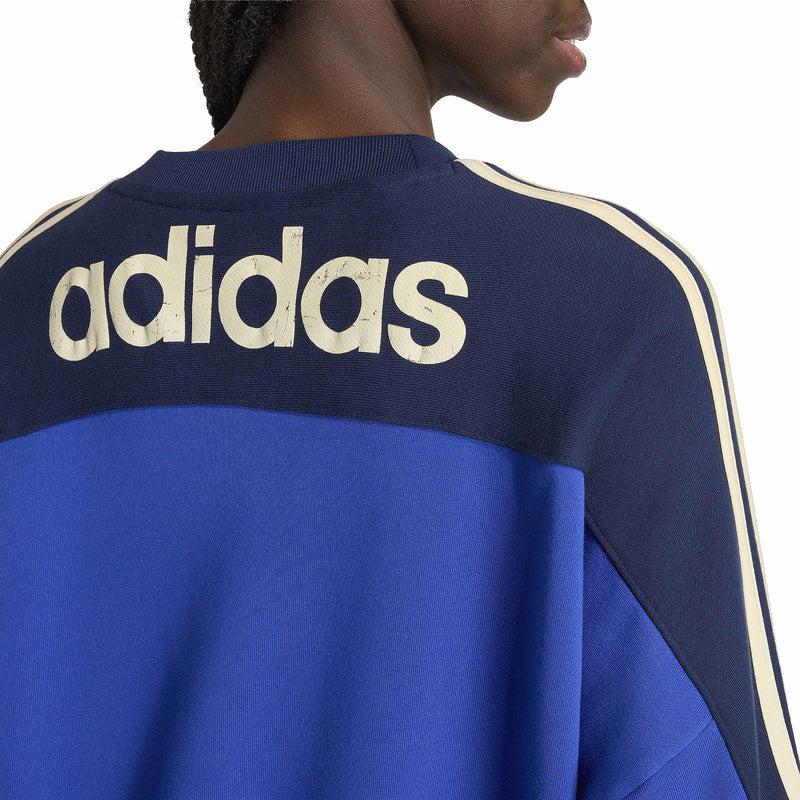 ADIDAS Graphic crewneck sweater blue KR7014