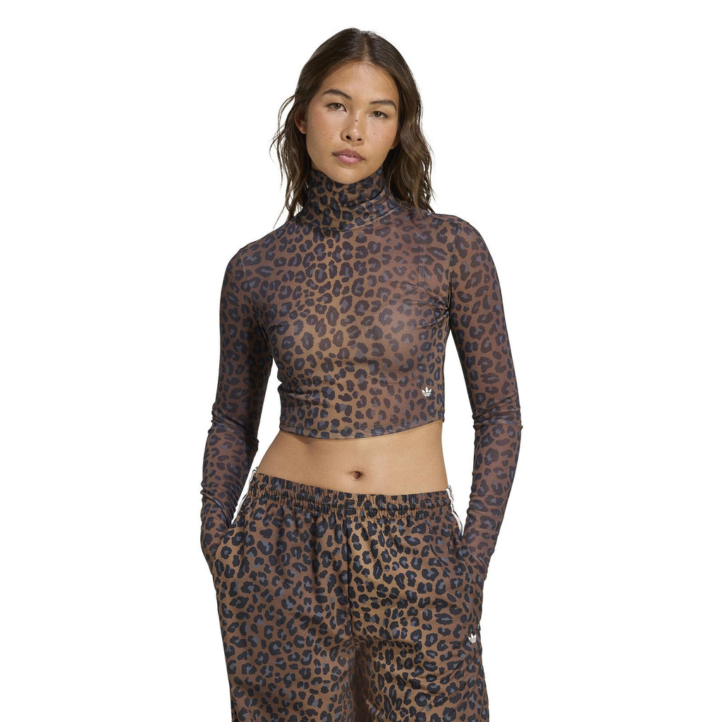 ADIDAS Leopard longsleeve tee brown