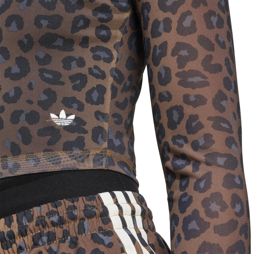 ADIDAS Leopard longsleeve tee brown