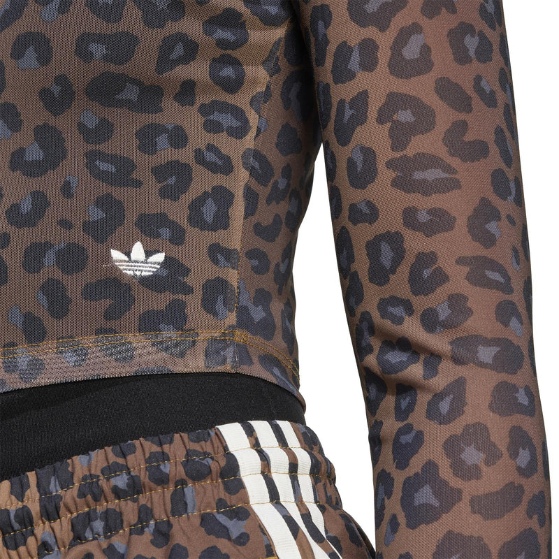 ADIDAS Leopard longsleeve tee brown
