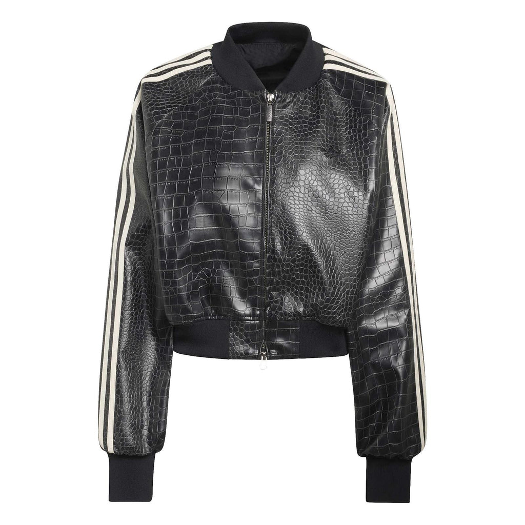 ADIDAS Pleather jacket black