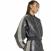 ADIDAS Pleather jacket black