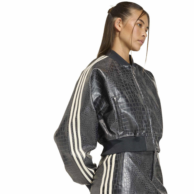 ADIDAS Pleather jacket black