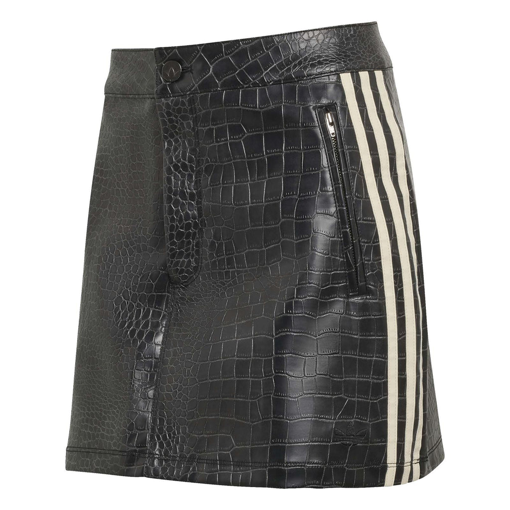 ADIDAS Pleather mini skirt black