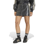 ADIDAS Pleather mini skirt black