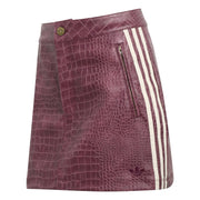 ADIDAS Pleather mini skirt maroon