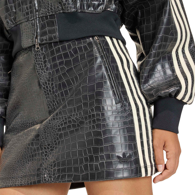 PLEATHER MINI SKIRT