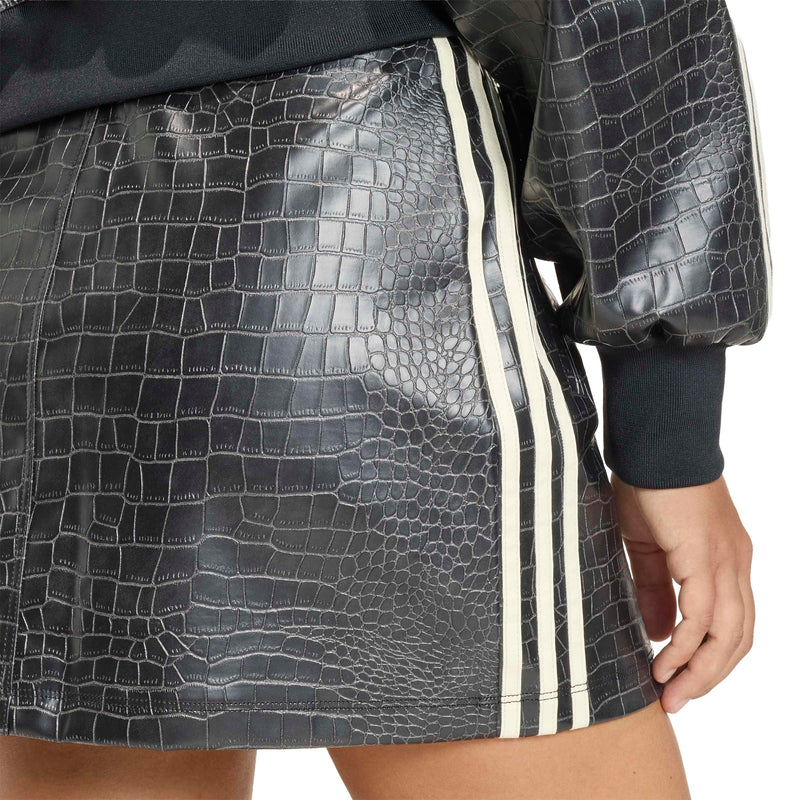 PLEATHER MINI SKIRT
