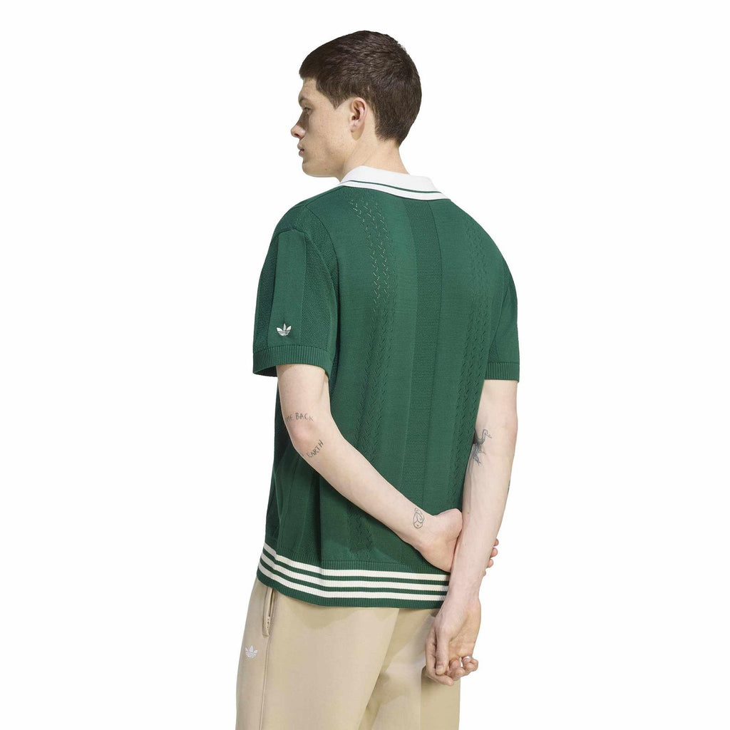 ADIDAS Polo sweater SS green